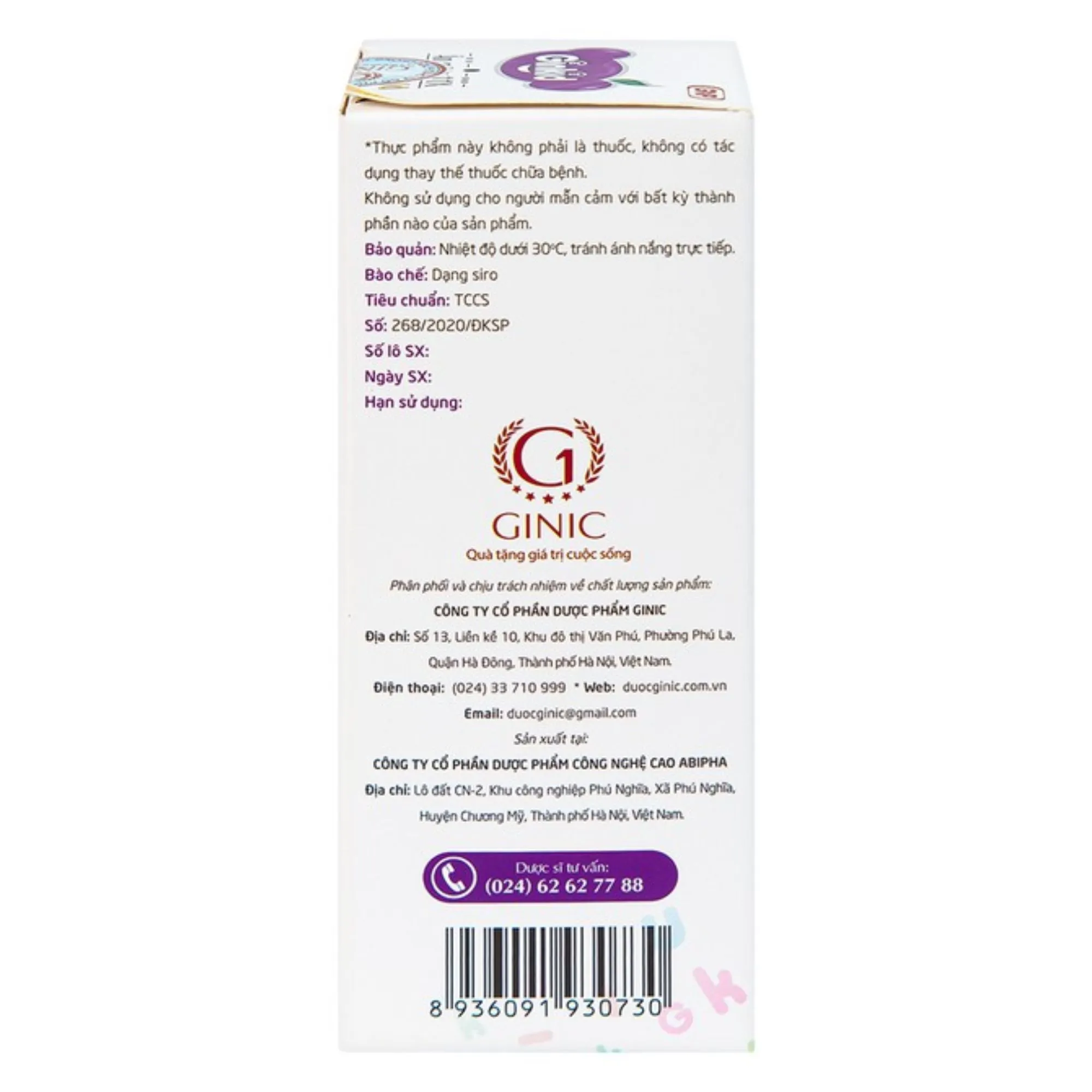 Siro Ginkid ZinC – Bổ sung kẽm, tăng sức đề kháng cho trẻ (125ml) 4