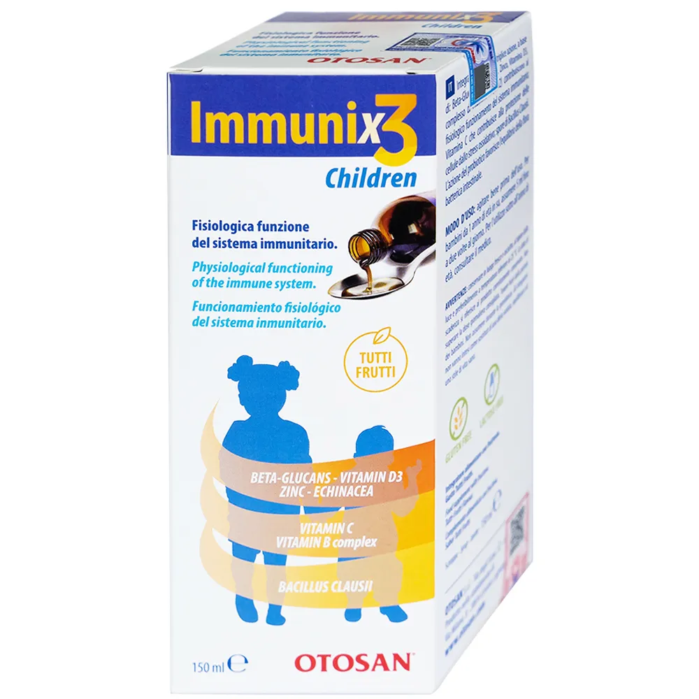 SIRO HỖ TRỢ TĂNG CƯỜNG SỨC ĐỀ KHÁNG IMMUNIX3 OTOSAN 150ML 6