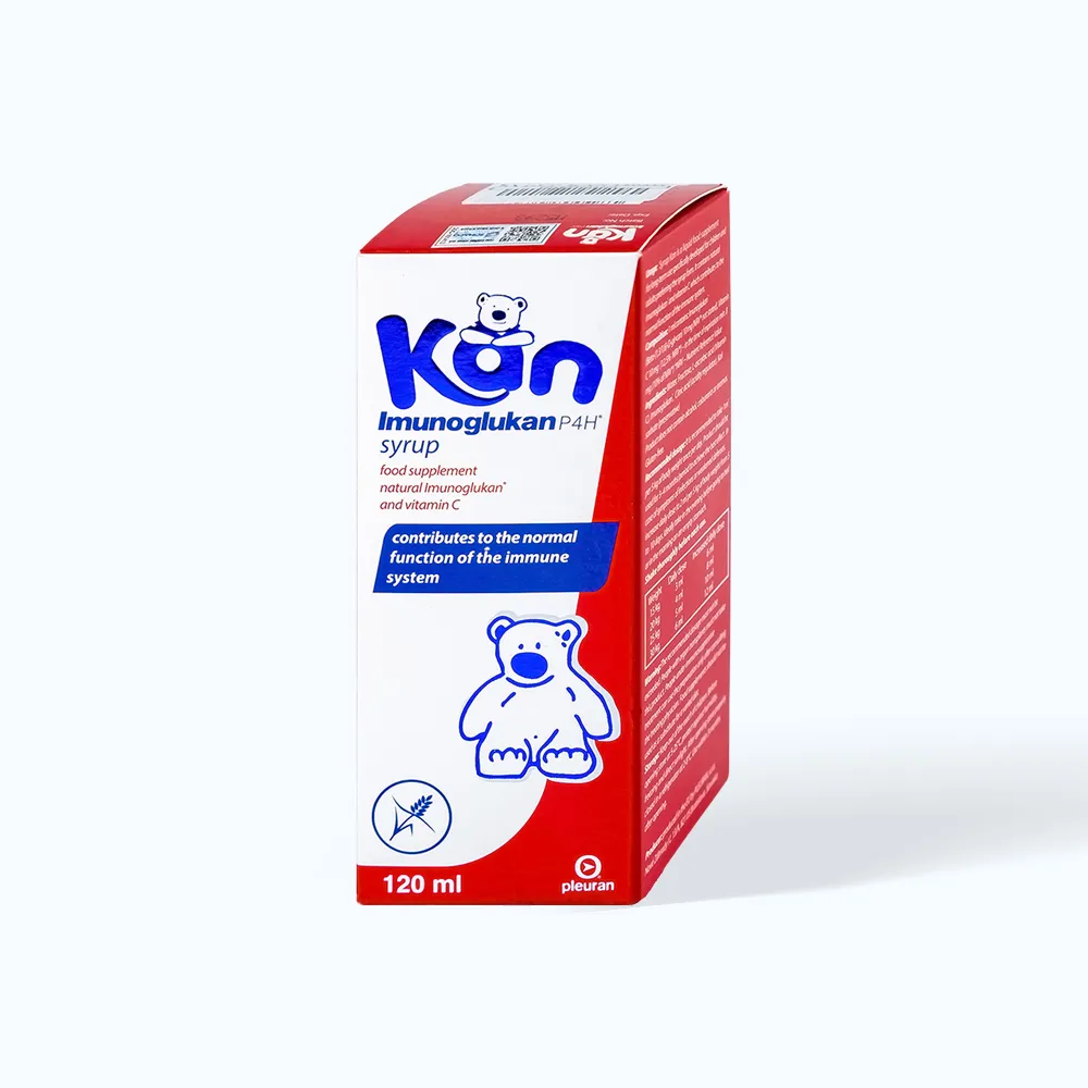 Siro KAN Imunoglukan P4H (chai 120ml) hỗ trợ tăng đề kháng cho trẻ