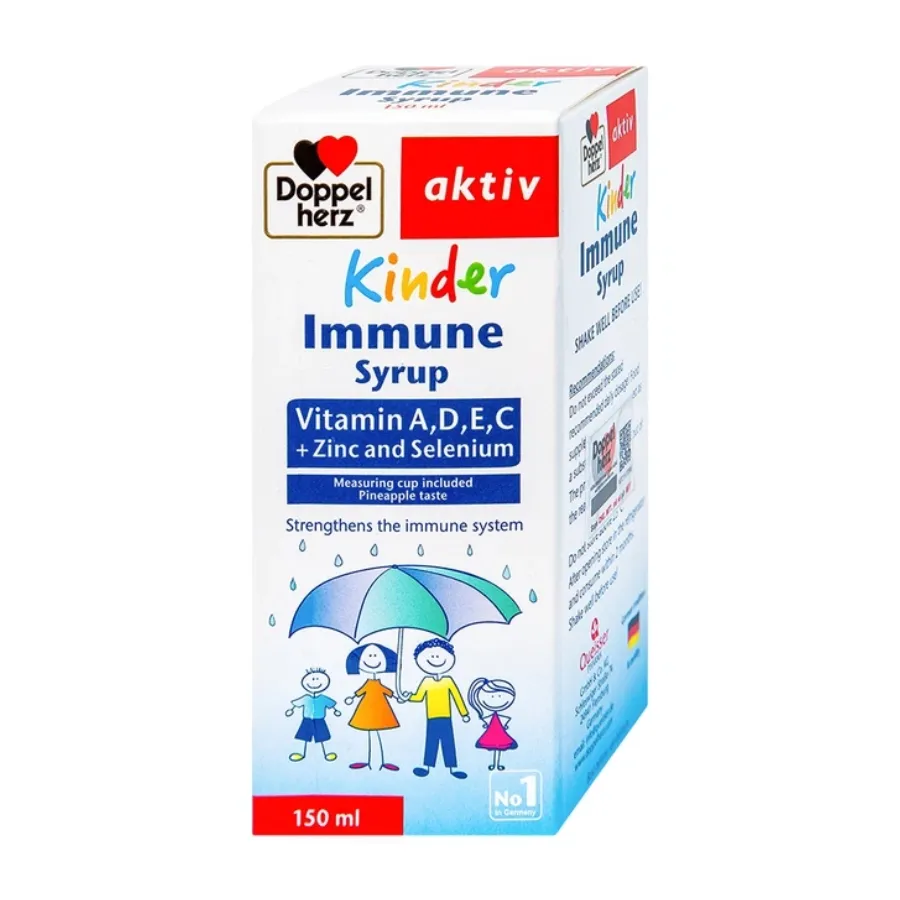 Siro Kinder Immune Doppelherz Aktiv - Tăng Cường Miễn Dịch Cho Trẻ (150ml) 6