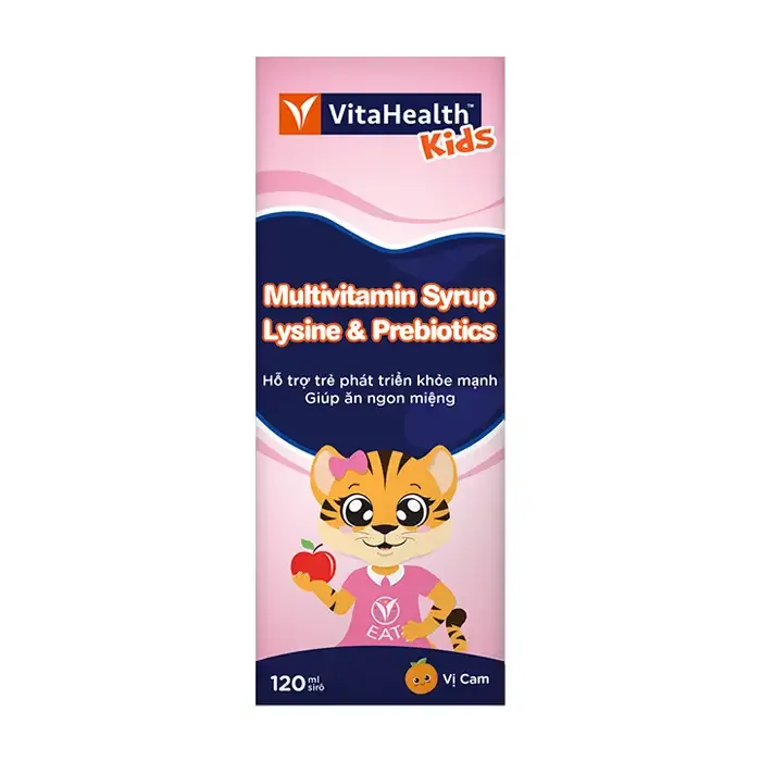 Siro Multivitamin Syrup Lysine & Prebiotics Vitahealth bổ sung vitamin cho trẻ (120ml) 2