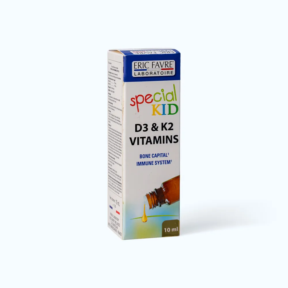 Siro Special Kid K2+D3 (Chai 10ml) giúp hỗ trợ hấp thu canxi cho trẻ 4