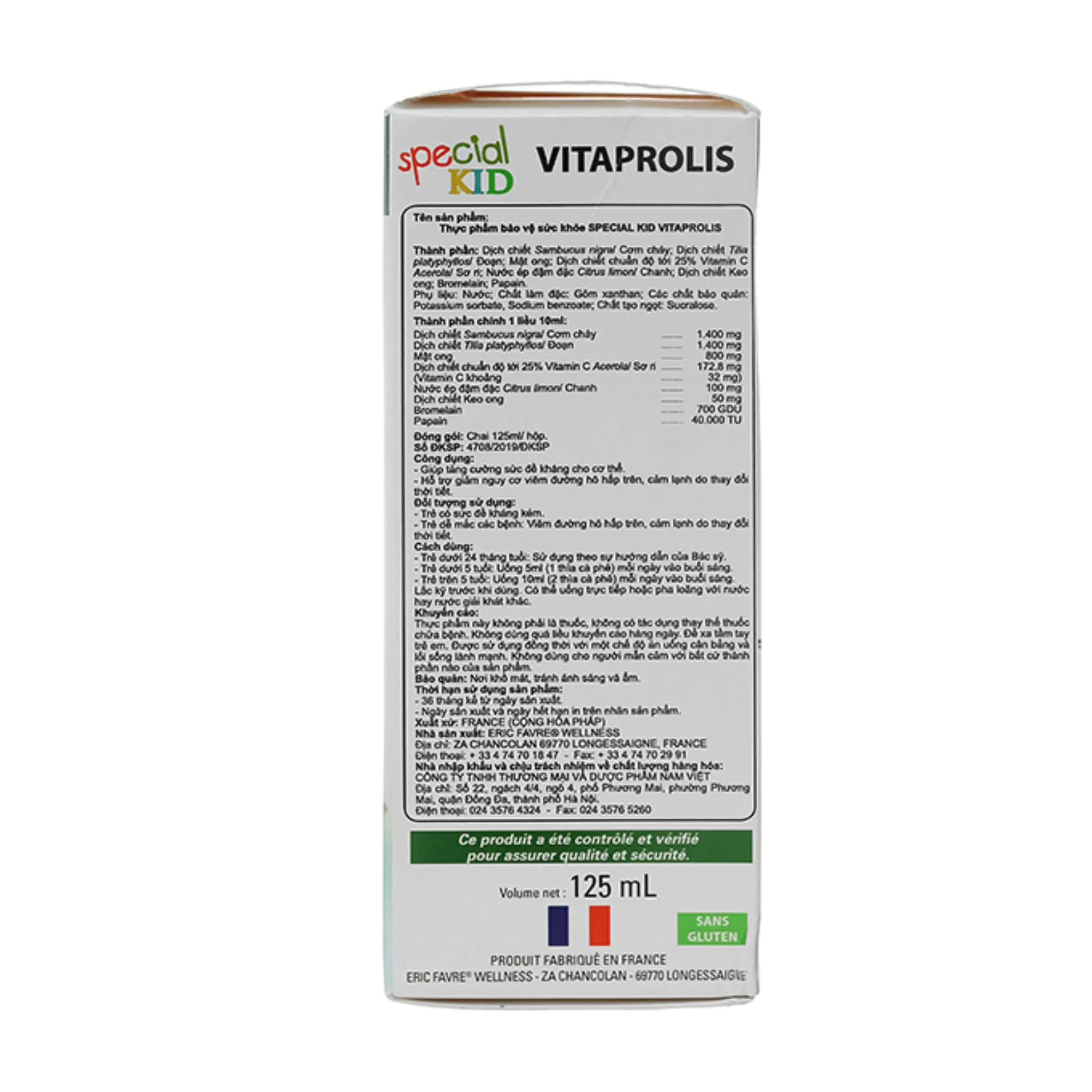 Siro Special Kid Vitaprolis 125ml – Hỗ trợ giảm viêm đường hô hấp, tăng đề kháng 4