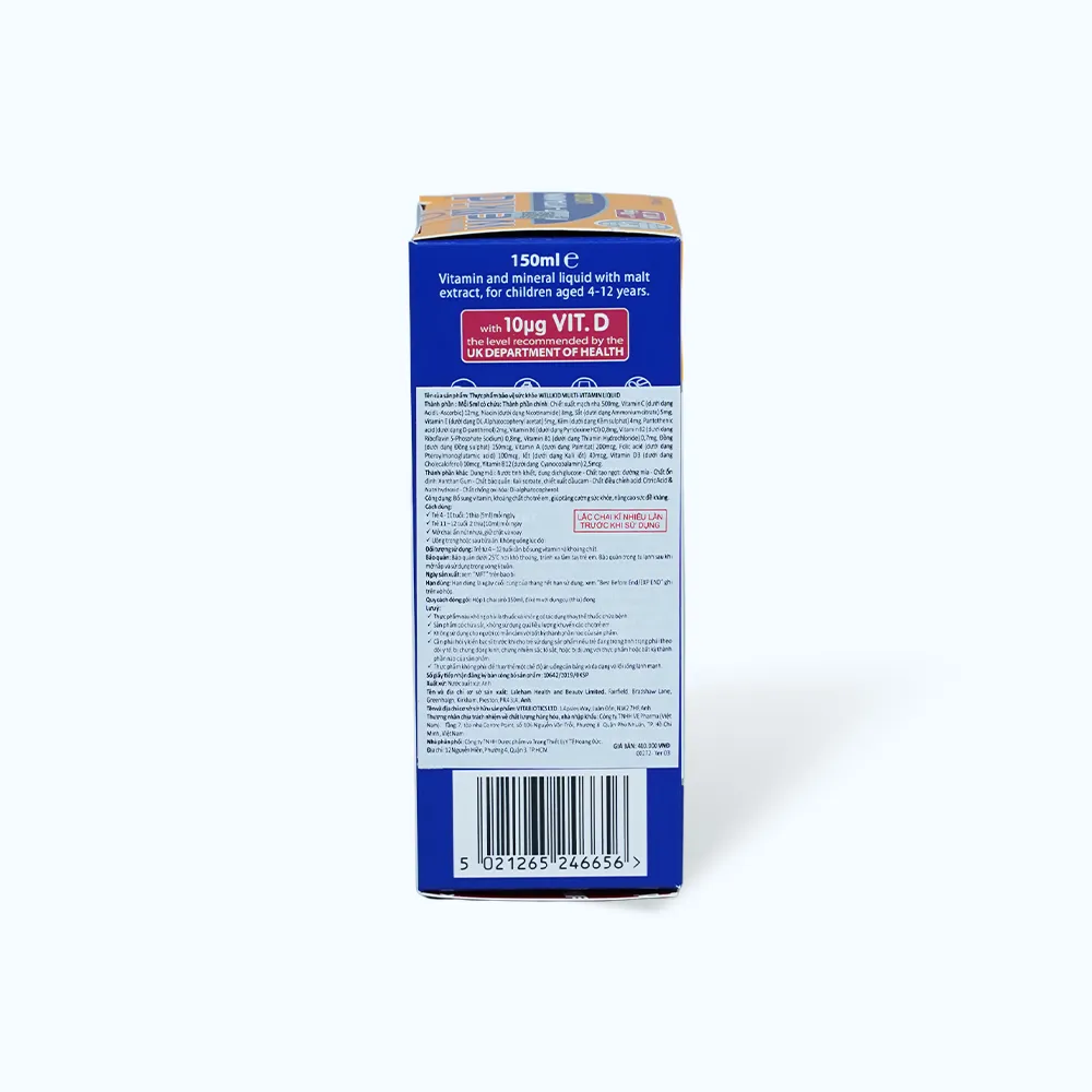 Siro Wellkid Multi-vitamin Liquid 150ml bổ sung vitamin cho trẻ em 5