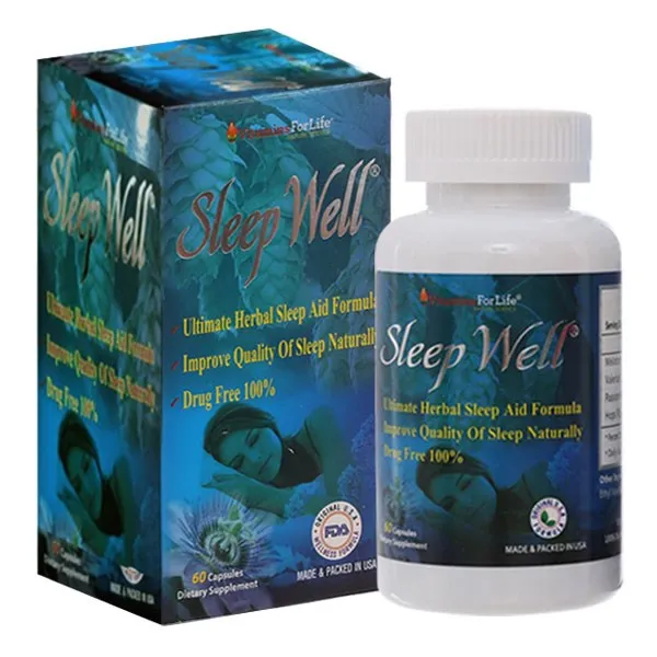 Sleep Well giúp ngủ ngon, giảm căng thẳng thần kinh lọ 60 viên