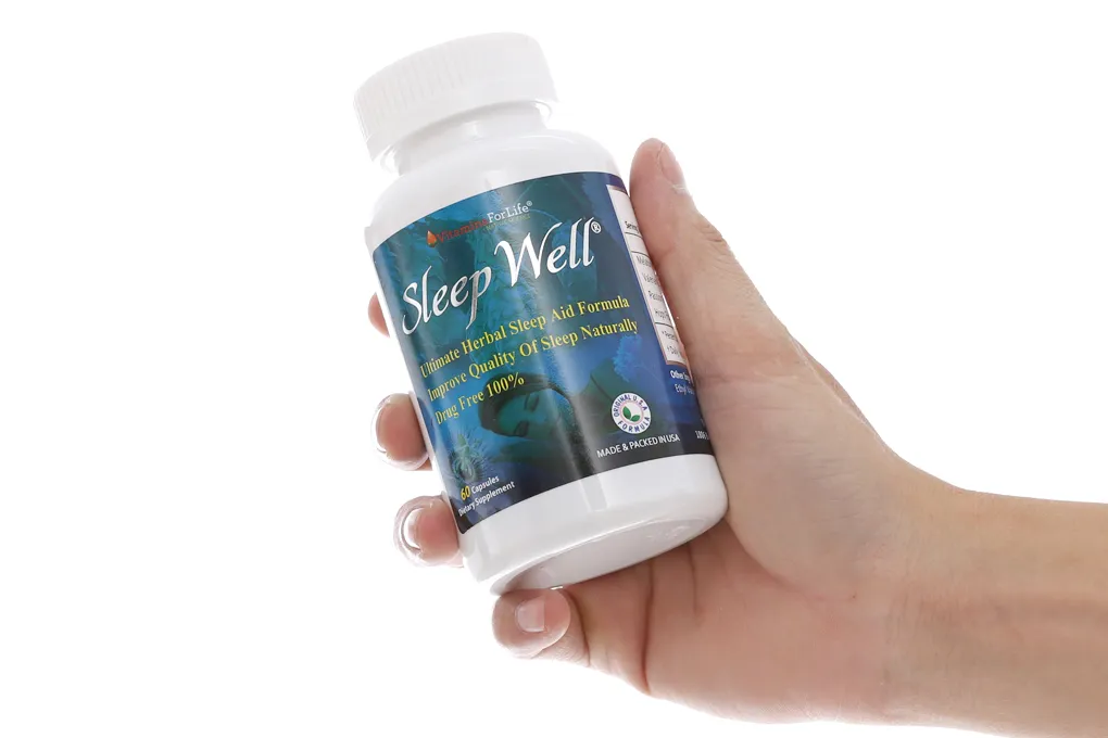 Sleep Well giúp ngủ ngon, giảm căng thẳng thần kinh lọ 60 viên 4