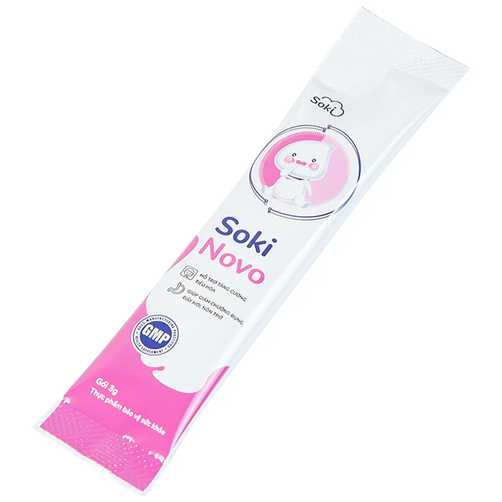 Bột hòa tan Soki Novo hỗ trợ tăng cường tiêu hóa, giúp giảm chướng bụng (18 gói x 3g) 6