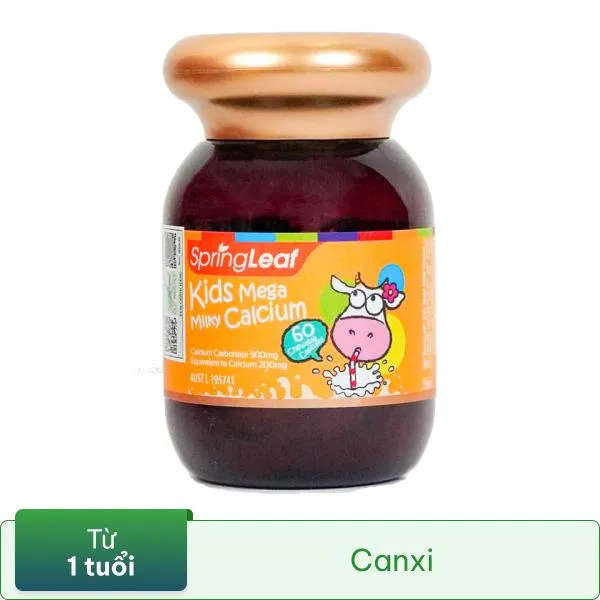 SpringLeaf Kids Mega Milky Calcium bổ sung canxi cho bé