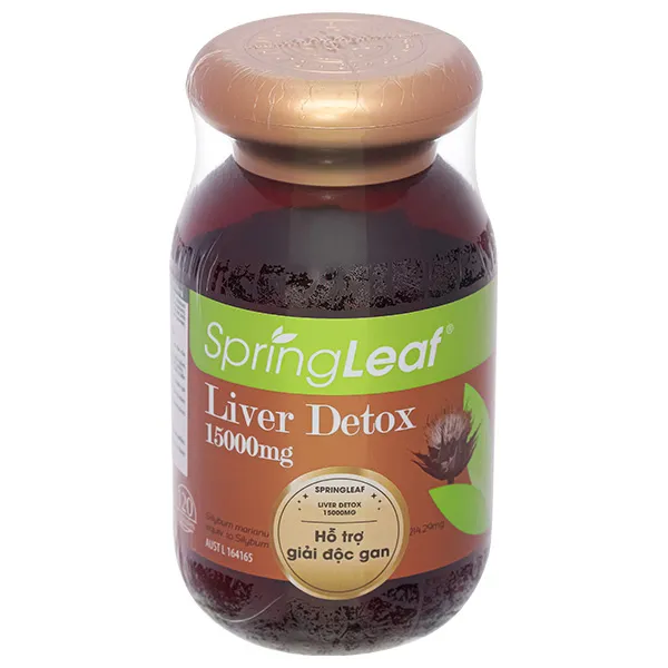 VIÊN UỐNG HỖ TRỢ GIÚP GIẢI ĐỘC GAN, BẢO VỆ GAN SPRING LEAF LIVER DETOX 15000MG 60V