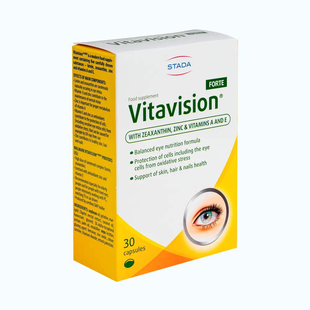 Stada Vitavision Forte tăng cường thị lực, chống mỏi mắt (Hộp 30 viên) 2