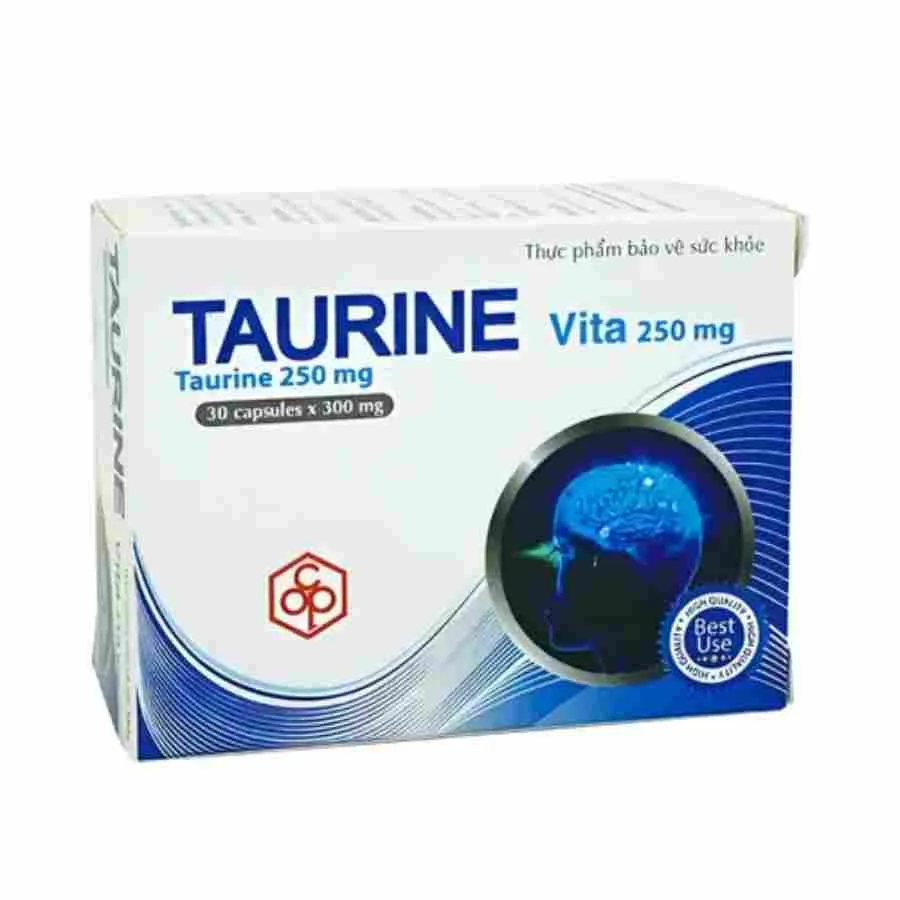 Taurine Vita 250mg bổ mắt, hỗ trợ cận thị, khô mắt (Hộp x 30 viên) 2