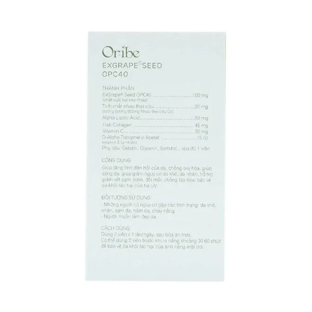 Thực phẩm bảo vệ sức khỏe Oribe (30 Viên) 5