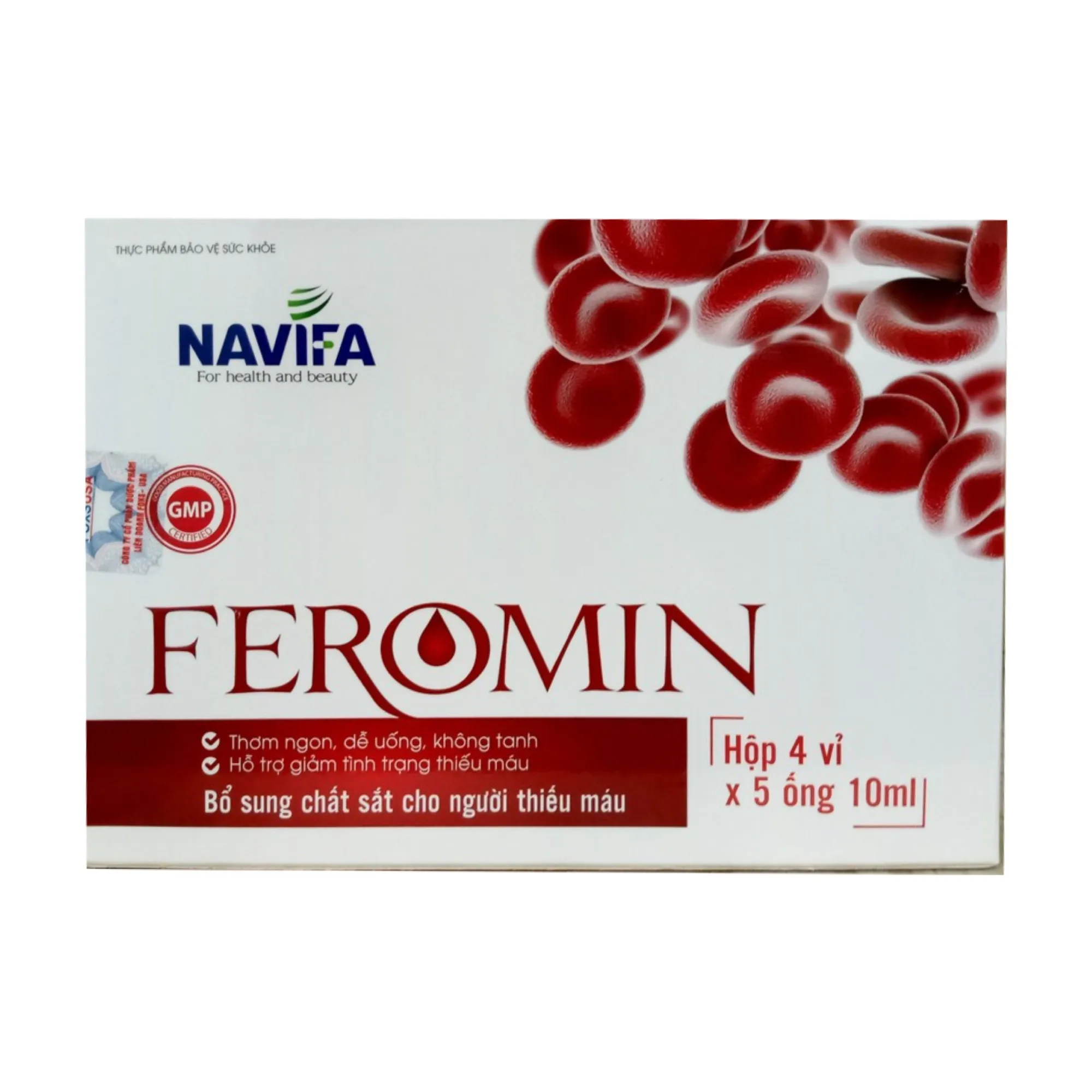 Thực phẩm bổ sung Feromin – Hỗ trợ giảm thiếu máu, bổ sung sắt và acid folic