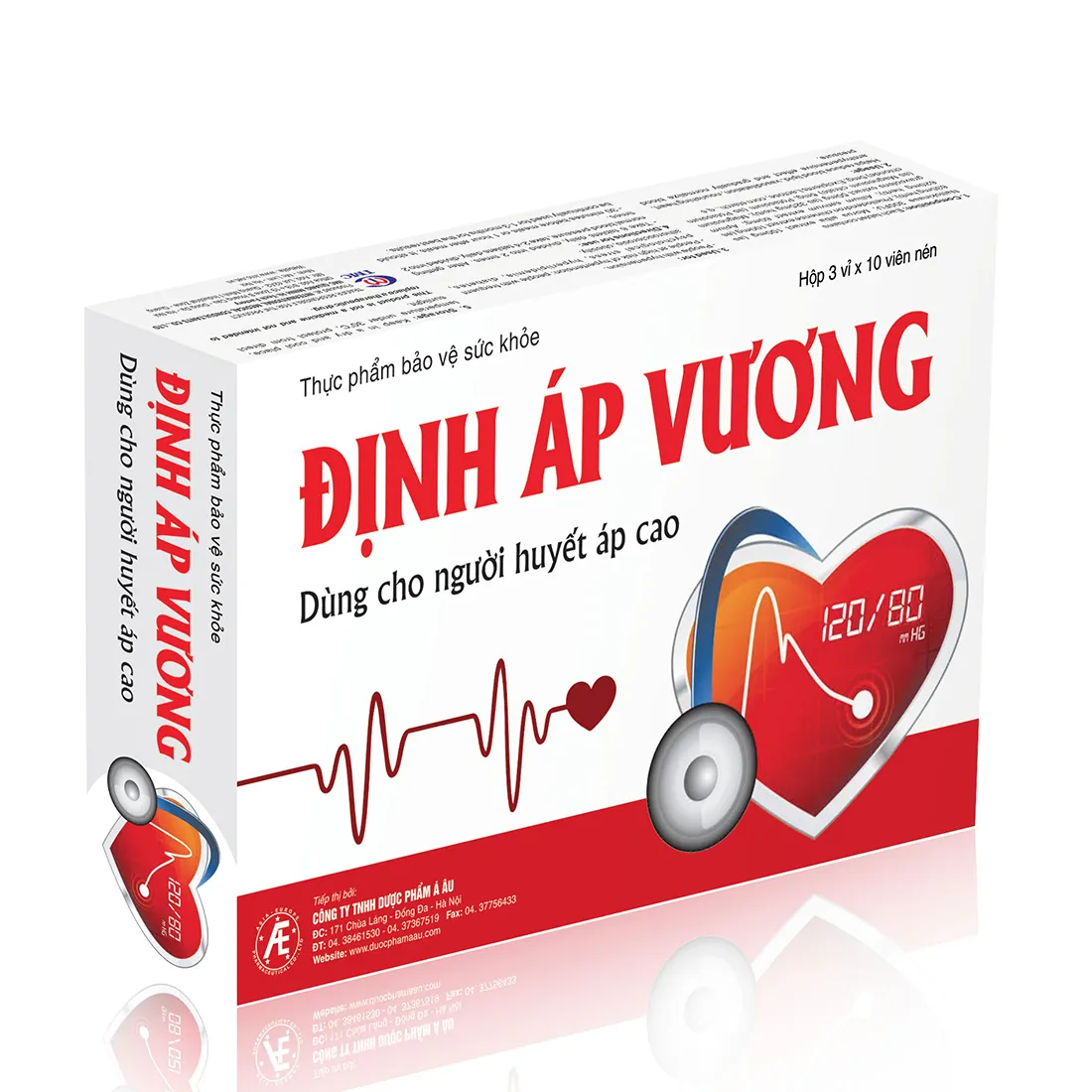 Thực phẩm bảo vệ sức khỏe Định Áp Vương (30 viên) 2