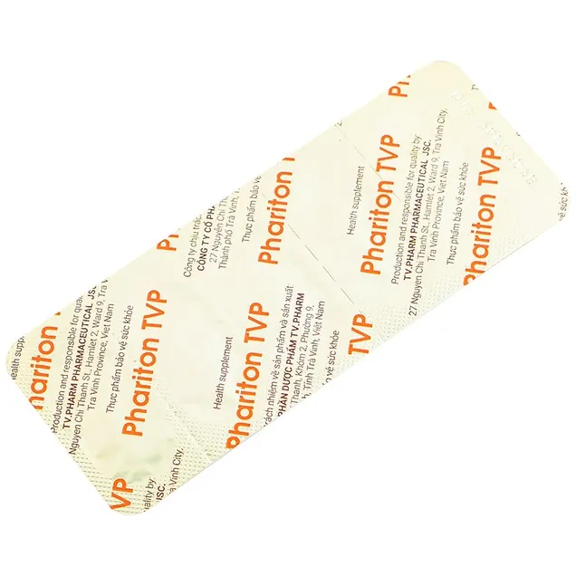 Thực phẩm bảo vệ sức khỏe : Phariton TVP (12 vỉ x 5 viên) 3
