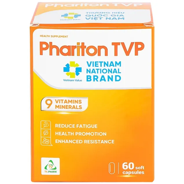 Thực phẩm bảo vệ sức khỏe : Phariton TVP (12 vỉ x 5 viên) 6