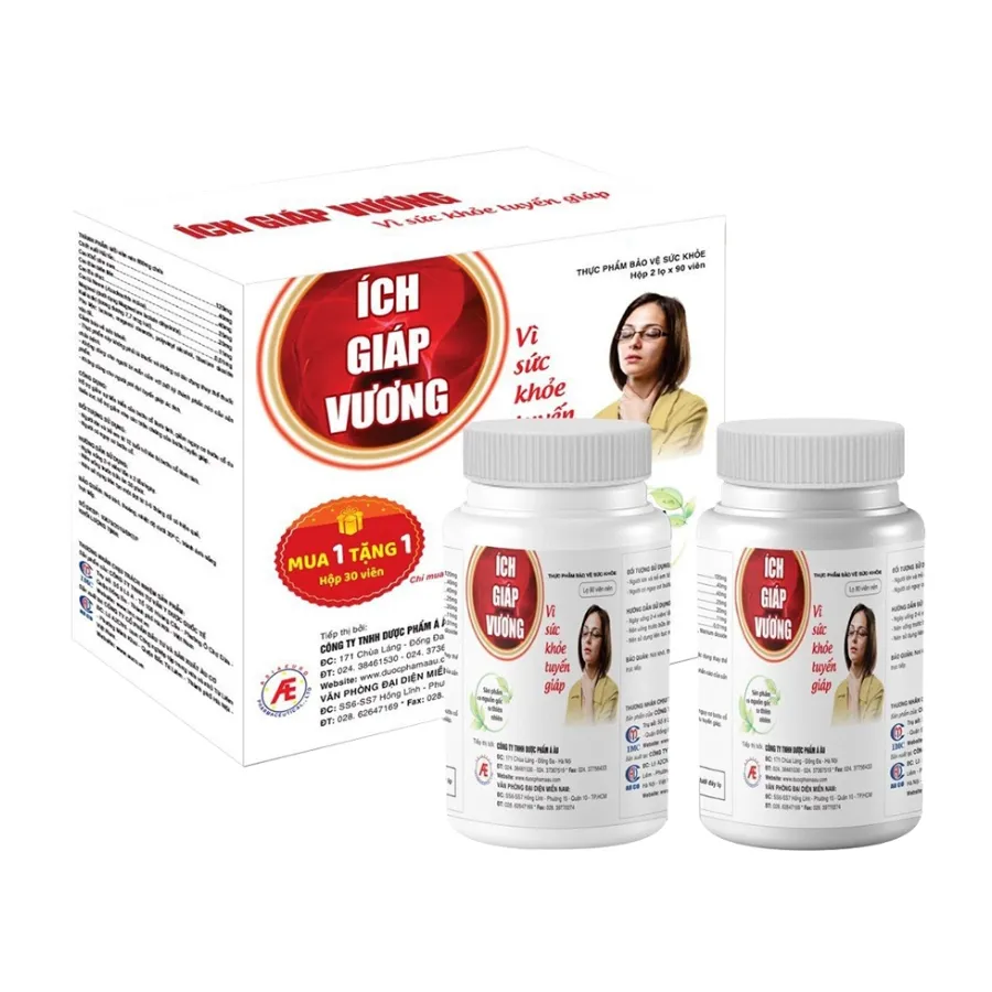 Thực phẩm bảo vệ sức khỏe IMC Ích Giáp Vương (Hộp 30 viên) hỗ trợ tuyến giáp
