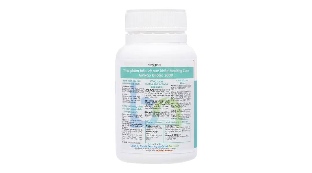Thực phẩm bảo vệ sức khỏe: Healthy Care Ginkgo Biloba 2000 3