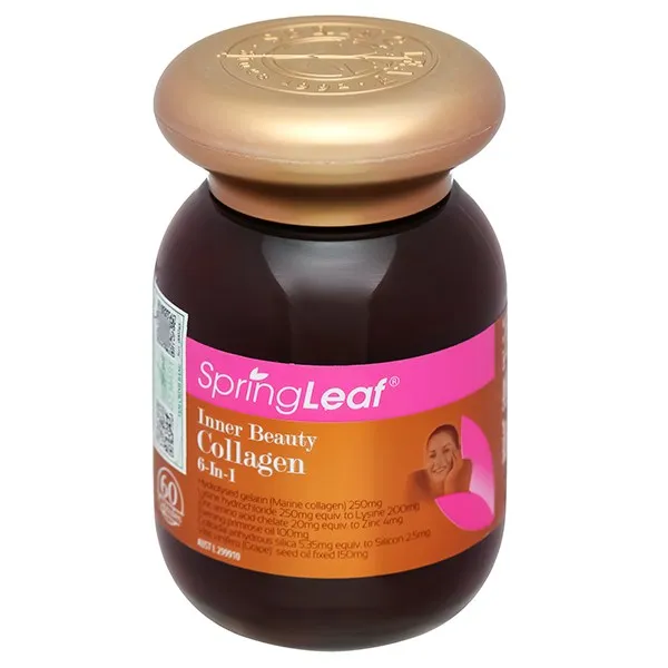 VIÊN UỐNG HỖ TRỢ LÀM ĐẸP DA SPRING LEAF INNER BEAUTY COLLAGEN 6-IN-1 60V