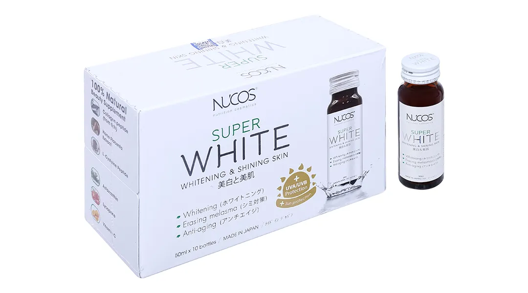 Thực phẩm bảo vệ sức khỏe Nucos Super White (10 chai x 50ml) 2