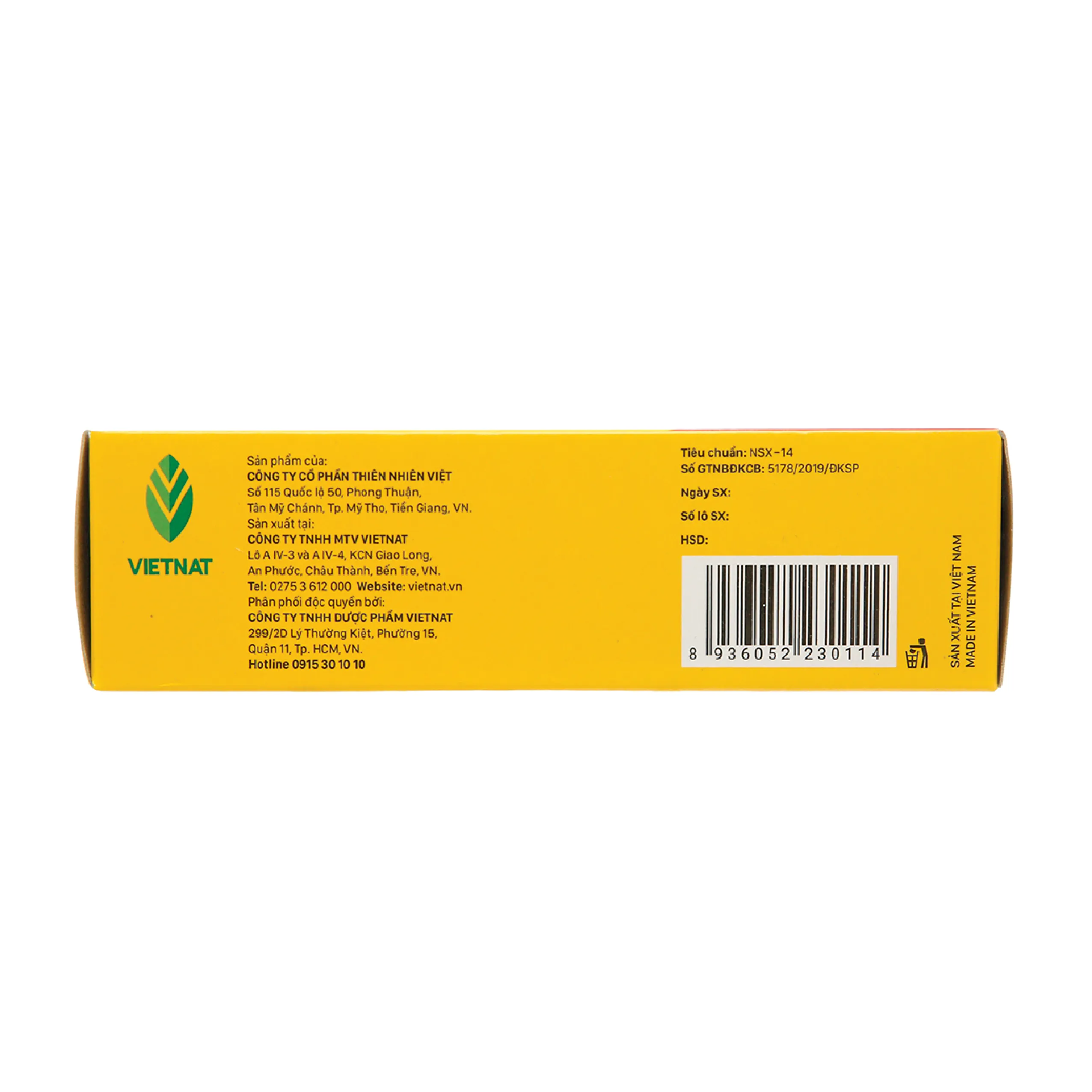 Thực phẩm bảo vệ sức khỏe Vietnat Kẹo Gừng (100 viên) 5