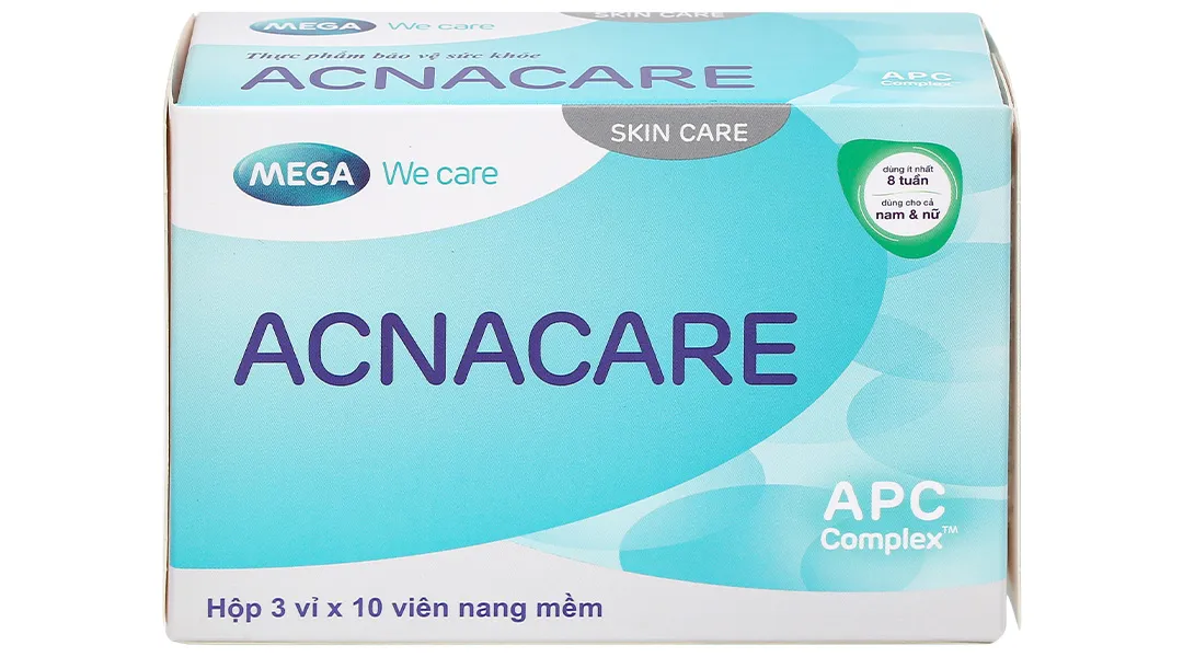 VIÊN HỖ TRỢ LÀM ĐẸP DA ACNACARE MEGA 3X10 2