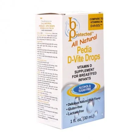 Thực phẩm bảo vệ sức khỏe All Natural Pedia D-Vite Drops - Vitamin D3 cho trẻ em (30ml) 4