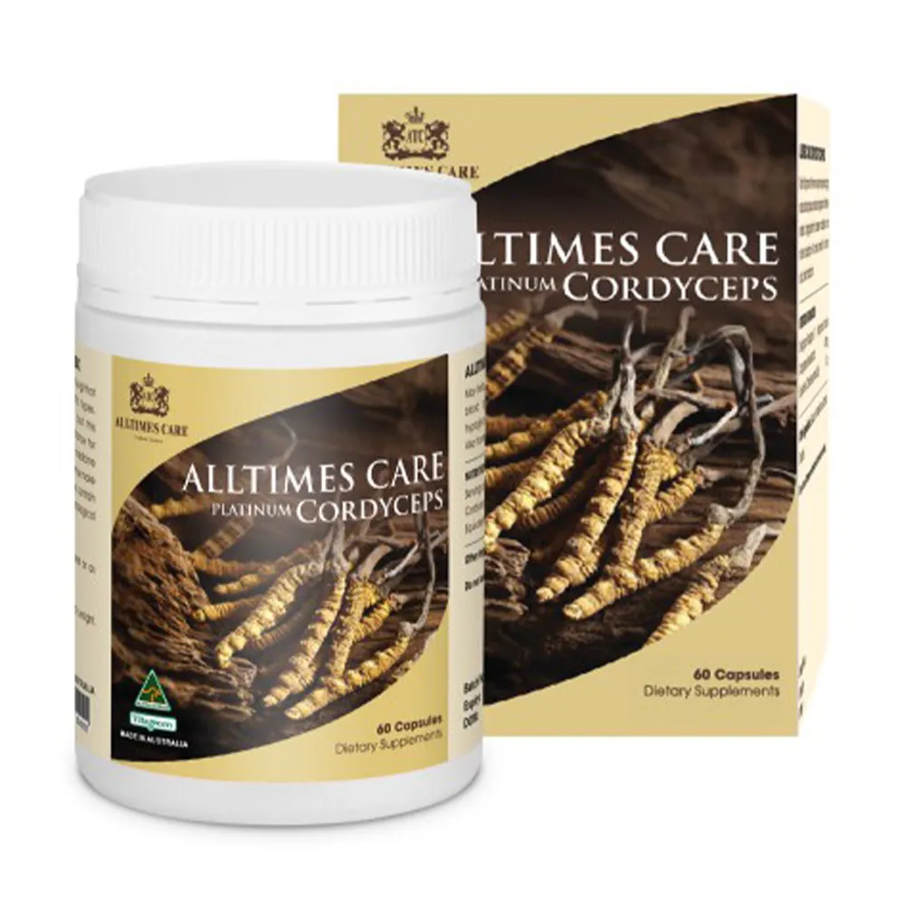 Viên uống Alltimes Care Platinum Cordyceps (Hộp 60 viên) tăng cường sức khỏe