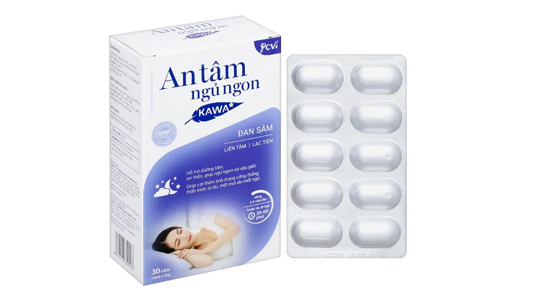 Combo 4 Thực phẩm bảo vệ sức khỏe An Tâm Ngủ Ngon Kawa 3