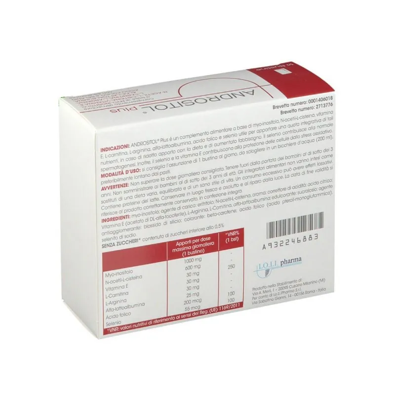 Thực phẩm bảo vệ sức khỏe Andrositol plus (hộp 14 gói ) 4
