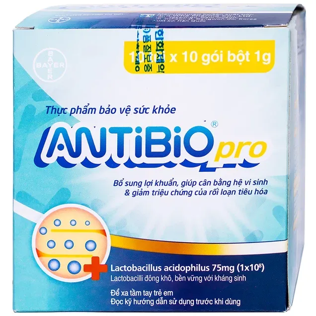 ANTIBIO PRO BAYER 20 GÓI X 1G