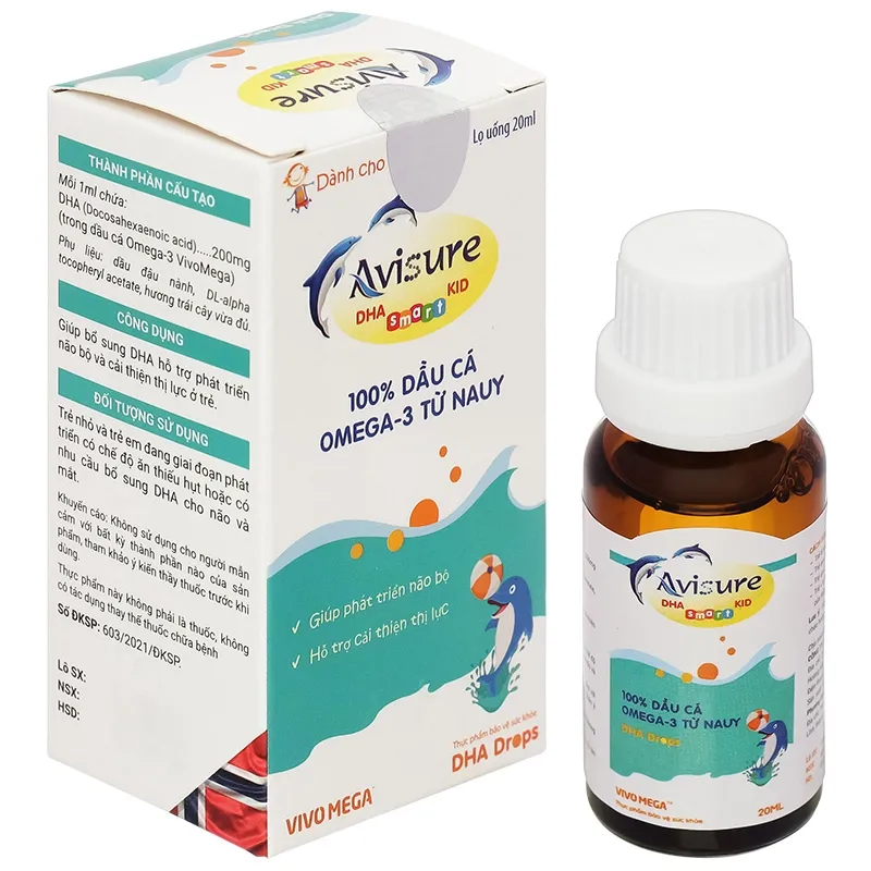 Thực phẩm bảo vệ sức khỏe Avisure DHA Smart Kid (lọ 20 ml)