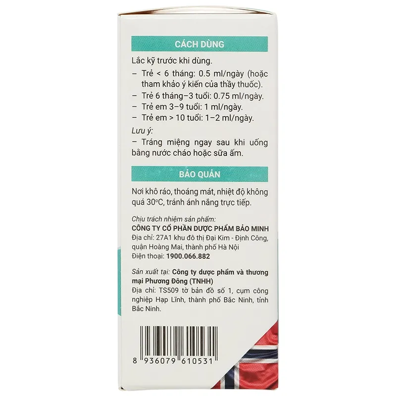 Thực phẩm bảo vệ sức khỏe Avisure DHA Smart Kid (lọ 20 ml) 5