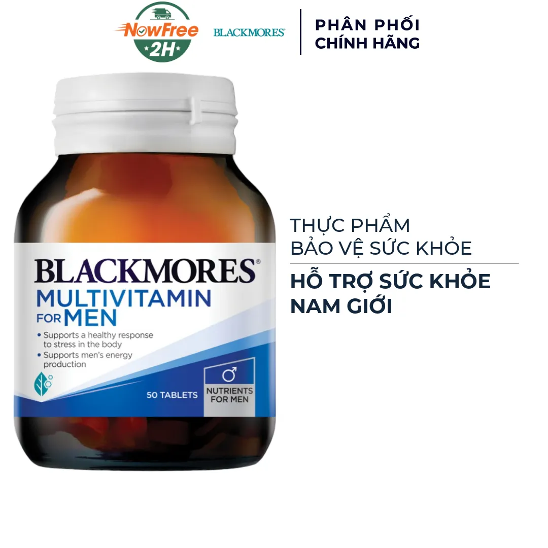 Viên uống Blackmores Multivitamin For Men tăng cường sinh lực nam (50 viên) 2