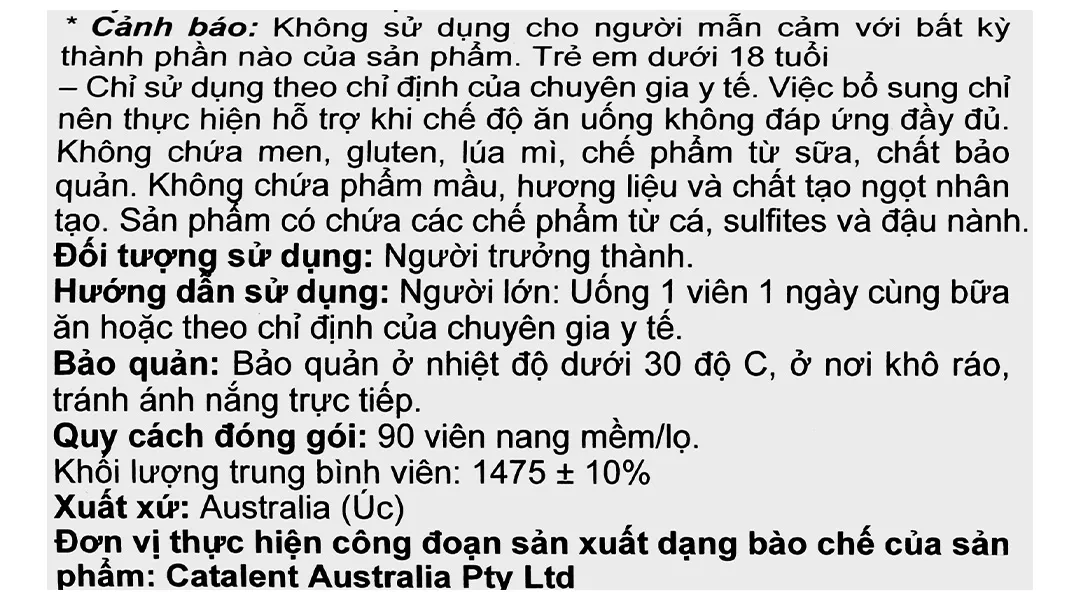 VIÊN UỐNG BỔ MẮT BLACKMORES OMEGA DOUBLE HIGH STRENGTH FISH OIL 90V 7