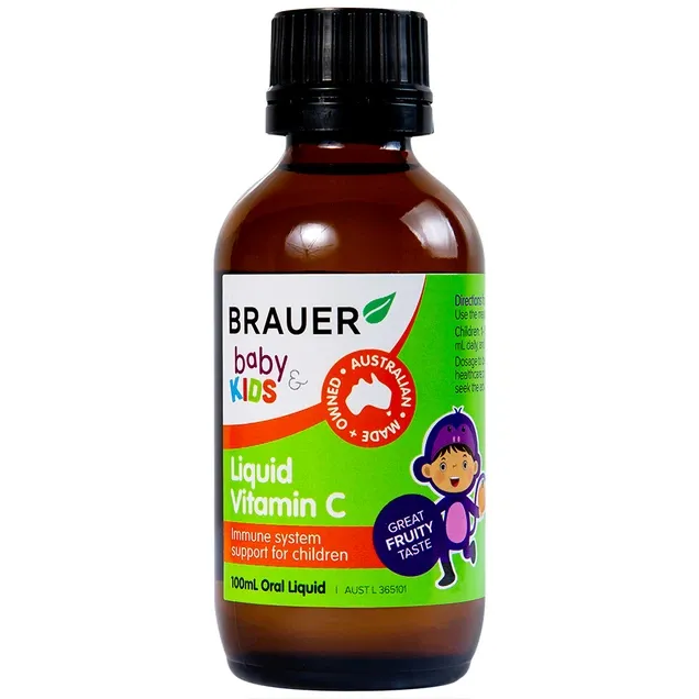 Thực phẩm bảo vệ sức khỏe Brauer Baby Kids Liquid Vitamin C (100ml) 2