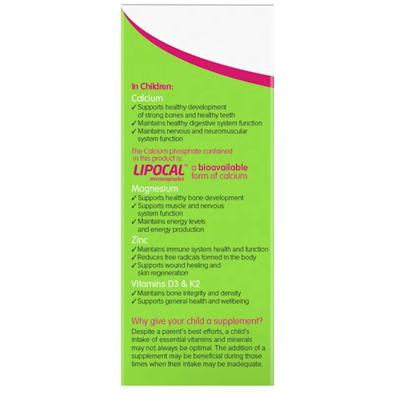 SIRO GIÚP XƯƠNG RĂNG CHẮC KHỎE BRAUER KIDS LIQUID CALCIUM WITH MAGNESIUM AND ZINC 200ML 5