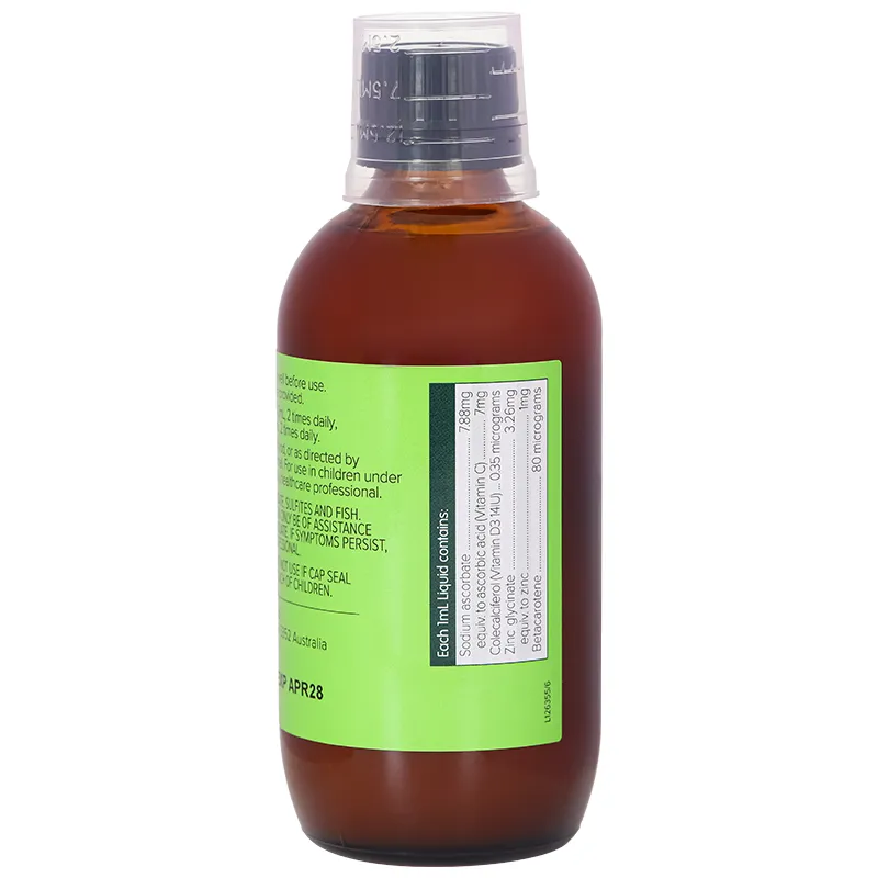 SIRO BỔ SUNG KẼM CHO TRẺ BRAUER BABY & KIDS LIQUID ZINC 200ML 11