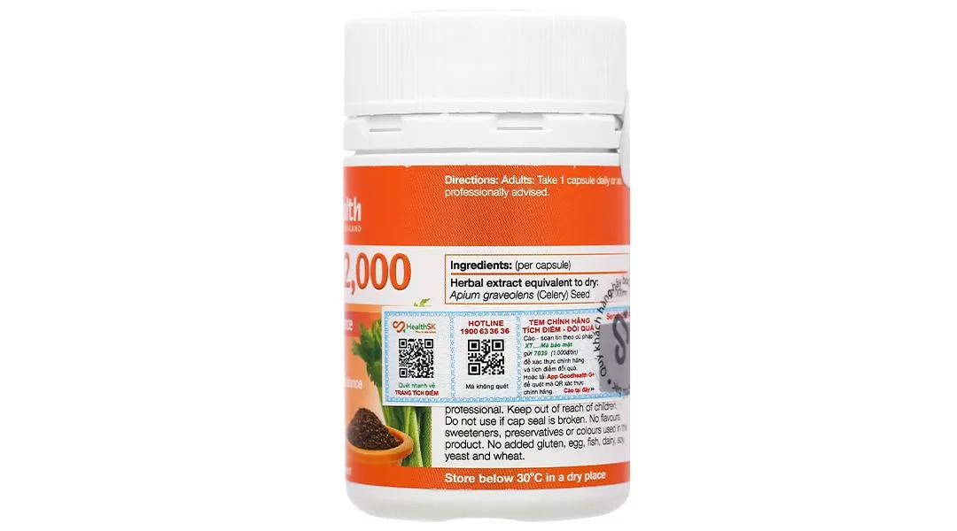 Thực phẩm bảo vệ sức khỏe Celery 12000 5