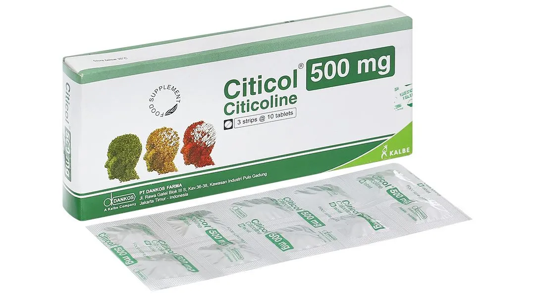 Thực phẩm bảo vệ sức khỏe Citicol 500 hộp 30 viên 2