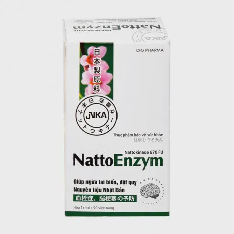 Thực phẩm bảo vệ sức khỏe DHG Pharma NattoEnzym (Hộp 90 viên) làm tan máu đông