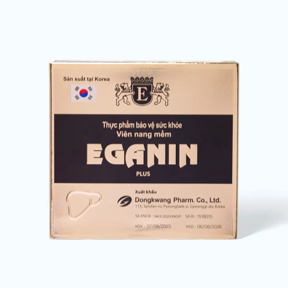 Thực phẩm bảo vệ sức khỏe DongKwang Eganin Plus Hỗ trợ giải độc gan (Hộp 60 viên)