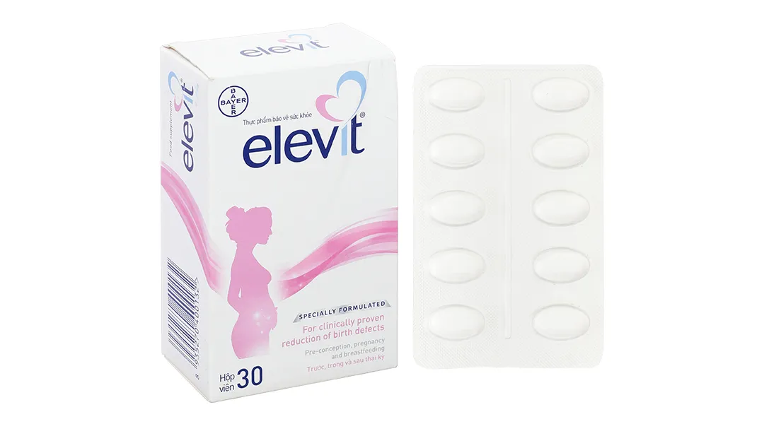 VITAMIN TỔNG HỢP ELEVIT BẦU BAYER 3X10 2