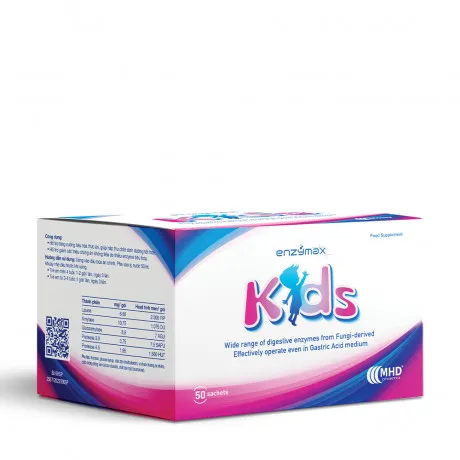 Thực phẩm bảo vệ sức khỏe ENZYMAX KIDS hỗ trợ tăng cường tiêu hóa (Hộp 30 gói) 2