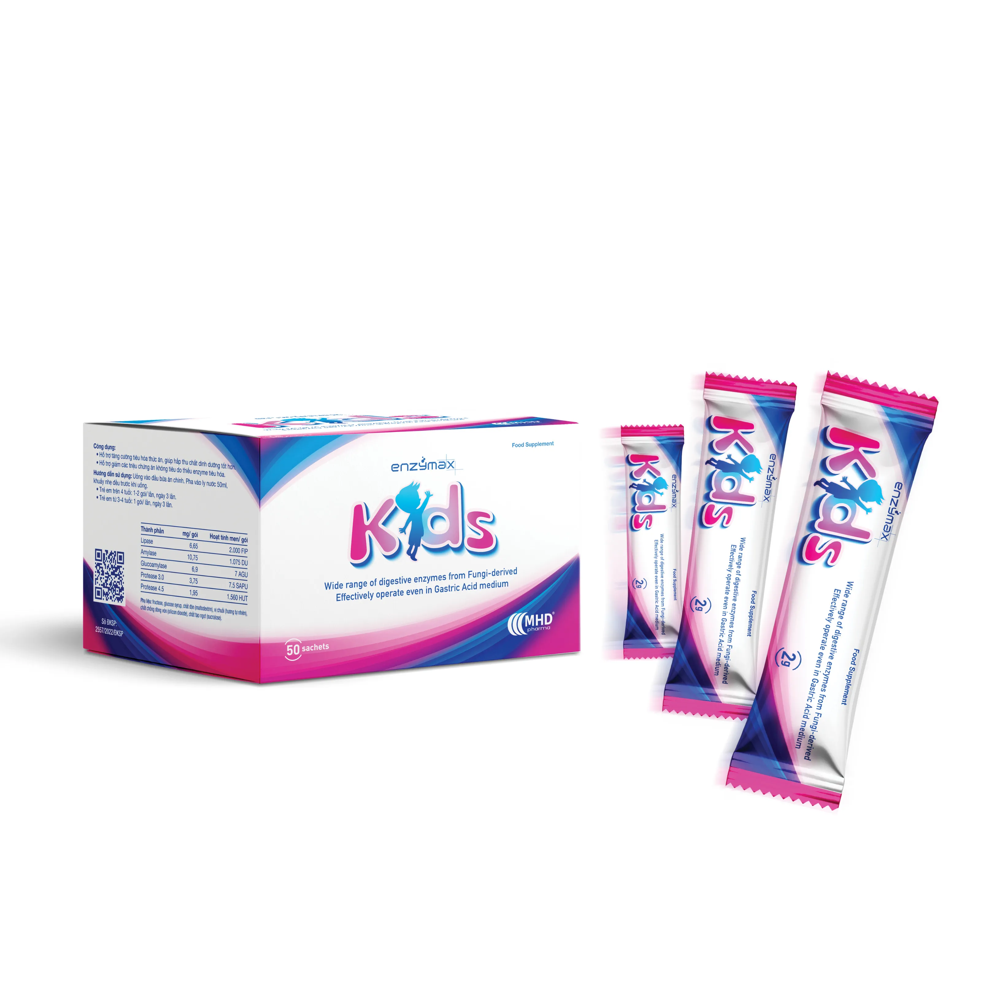 Thực phẩm bảo vệ sức khỏe ENZYMAX KIDS hỗ trợ tăng cường tiêu hóa (Hộp 30 gói) 4