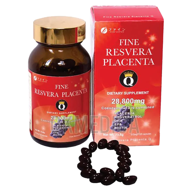 Thực phẩm bảo vệ sức khỏe Resvera Placenta Q (120 viên)