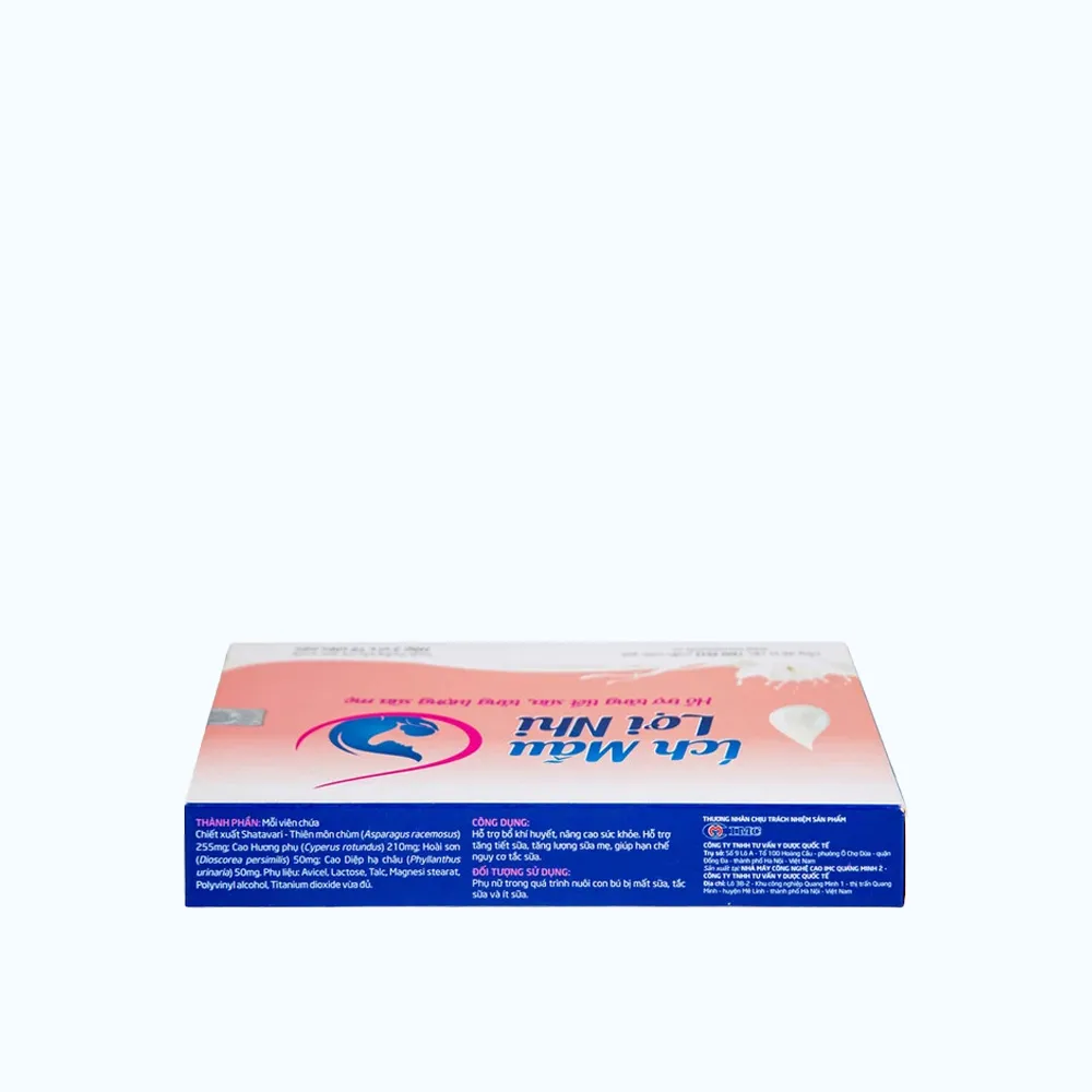 Thực phẩm bảo vệ sức khỏe FOBIC Ích Mẫu Lợi Nhi (Hộp 20 viên) giúp tăng tiết sữa 2