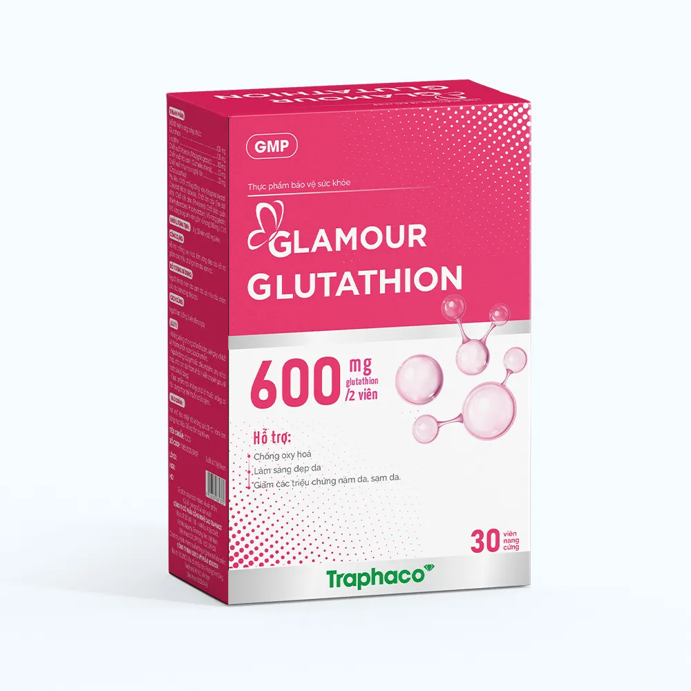 Thực Phẩm Bảo Vệ Sức Khỏe GLAMOUR GLUTATHION Hỗ Trợ Chống Oxy Hóa, Giảm Nám Da, Sạm Da 2