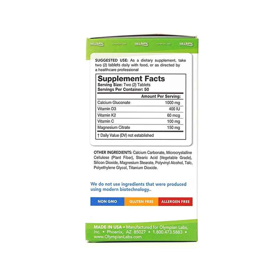 Thực phẩm bảo vệ sức khỏe Green Calcium (100 viên) 3