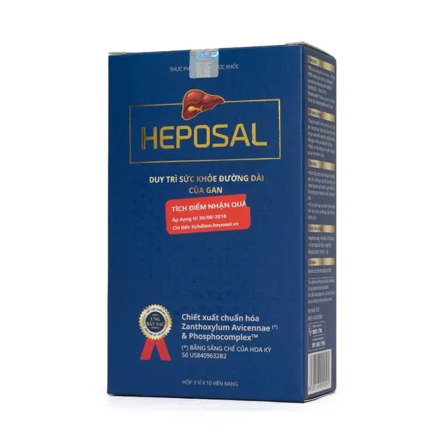 Thực phẩm bảo vệ sức khỏe Heposal (30 viên) 2